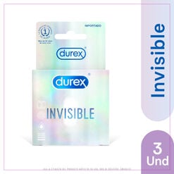 Durex Condones Invisible 3 unidades