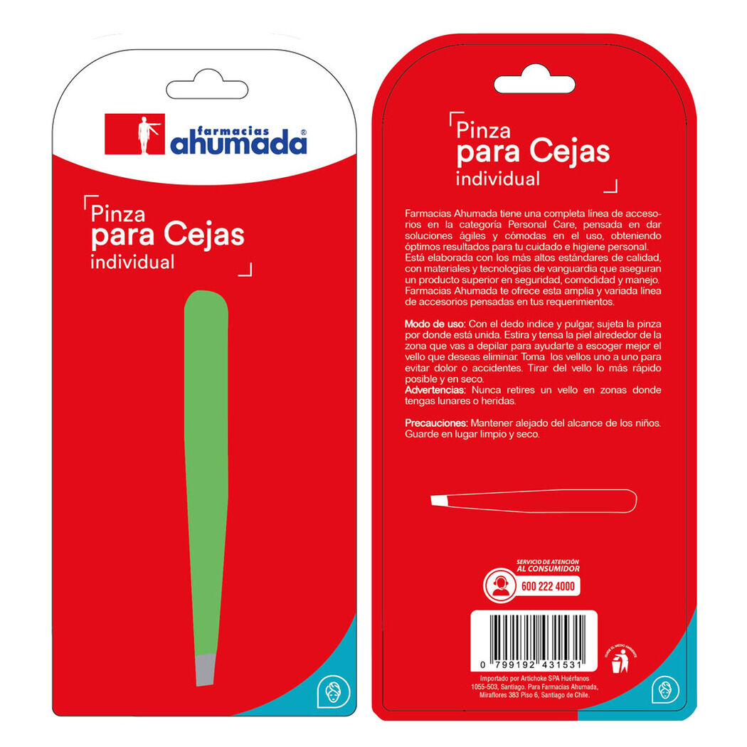 Pinza Individual Farmacias Ahumada 1Un, , large image number 0