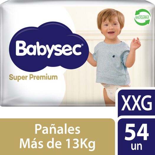 Pañal babysec super premium xxg 54 Unidades, , large image number 0