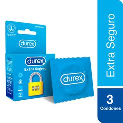 Durex Condones Extra Seguro 3 unidades