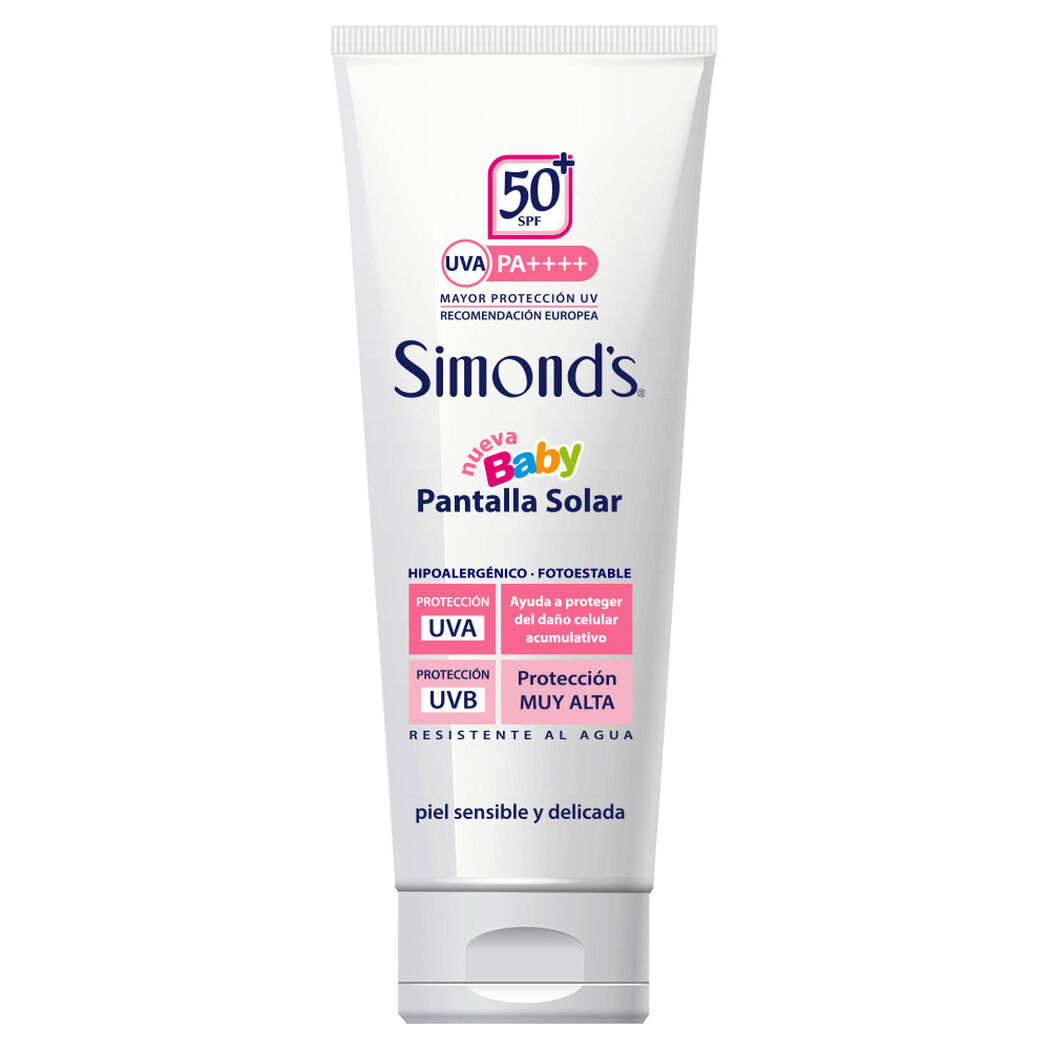Protector Solar Simonds Baby Piel Sensible Delicada FPS 50+ 200 mL, , large image number 0