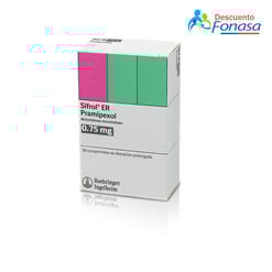 Sifrol ER 0.75 mg x 30 Comprimidos de Liberación Prolongada 