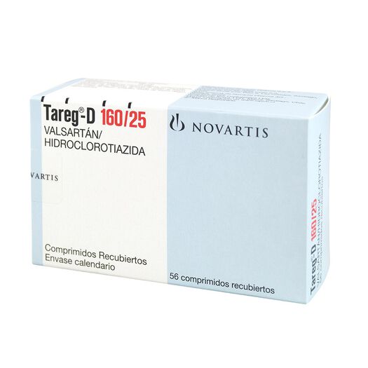 Tareg-D 160 mg/25 mg x 56 Comprimidos Recubiertos, , large image number 0