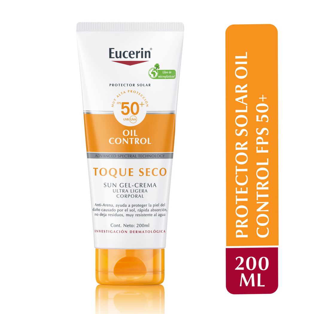 Protector Solar Eucerin Oil Control Toque Seco 200 mL, , large image number 0