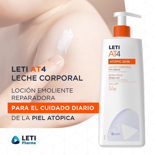 Leti At4 x 250 mL Leche Corporal Emoliente Y Protectora, , large image number 2