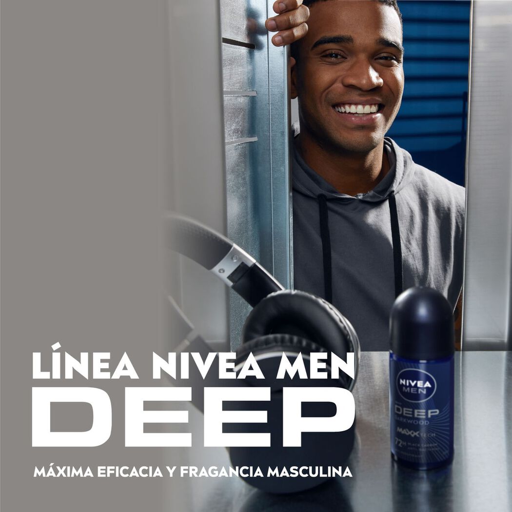 Desodorante Roll On Nivea Men Deep 50 ml, , large image number 2