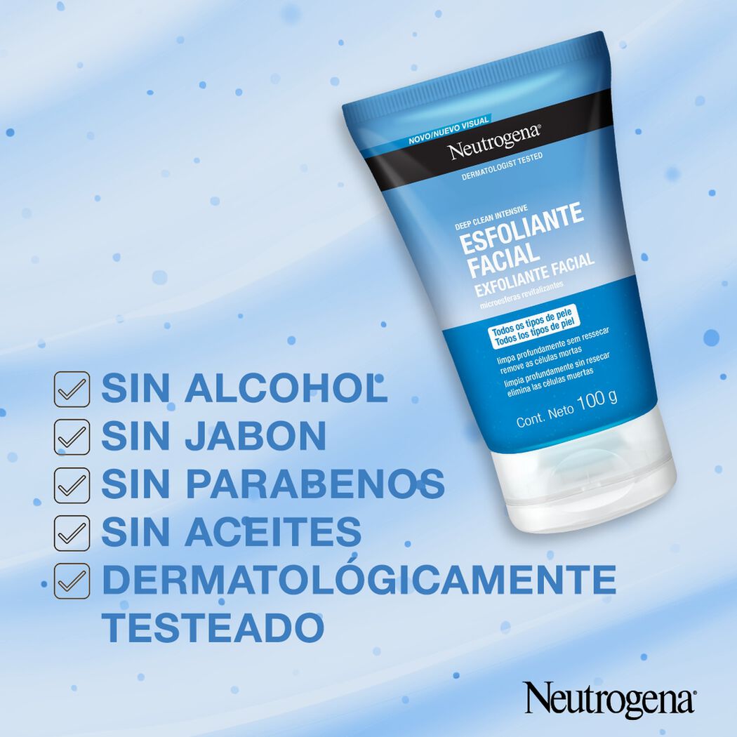Espuma Facial Exfoliante Neutrogena Deep Clean 100gr, , large image number 3