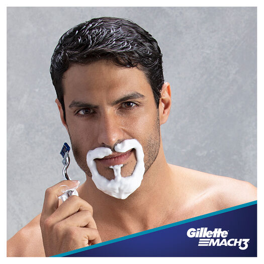 Espuma de Afeitar Gillette Mach3 Complete Defense Suave 200 mL, , large image number 2