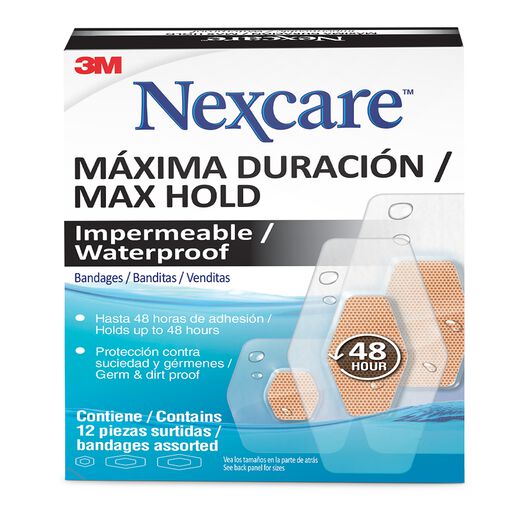 Parches Impermeables Nexcare Máxima Duración Tamaños Surtidos 12un, , large image number 0