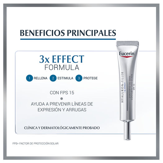 Contorno de Ojos Antiarrugas Eucerin Hyaluron-FILLER  15 ML, , large image number 2