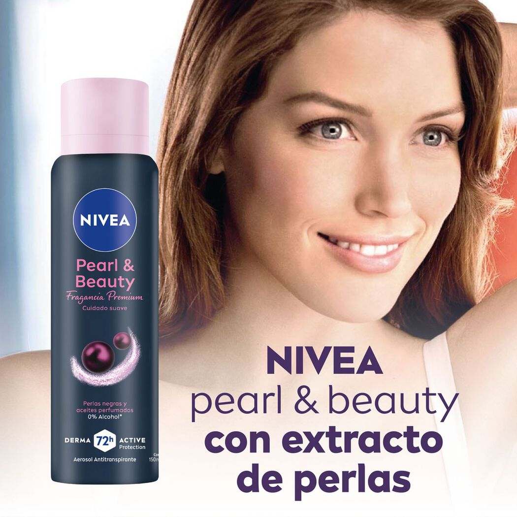 Desodorante en Spray Nivea Pearl & Beauty Black 150 ml, , large image number 3