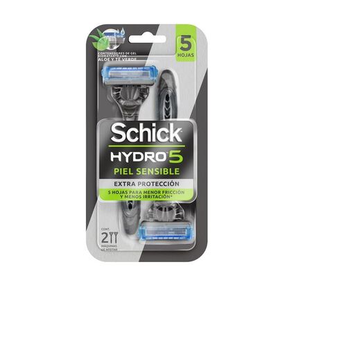 Maquina de Afeitar Schick Hydro 5 Piel Sensible 2 un, , large image number 0