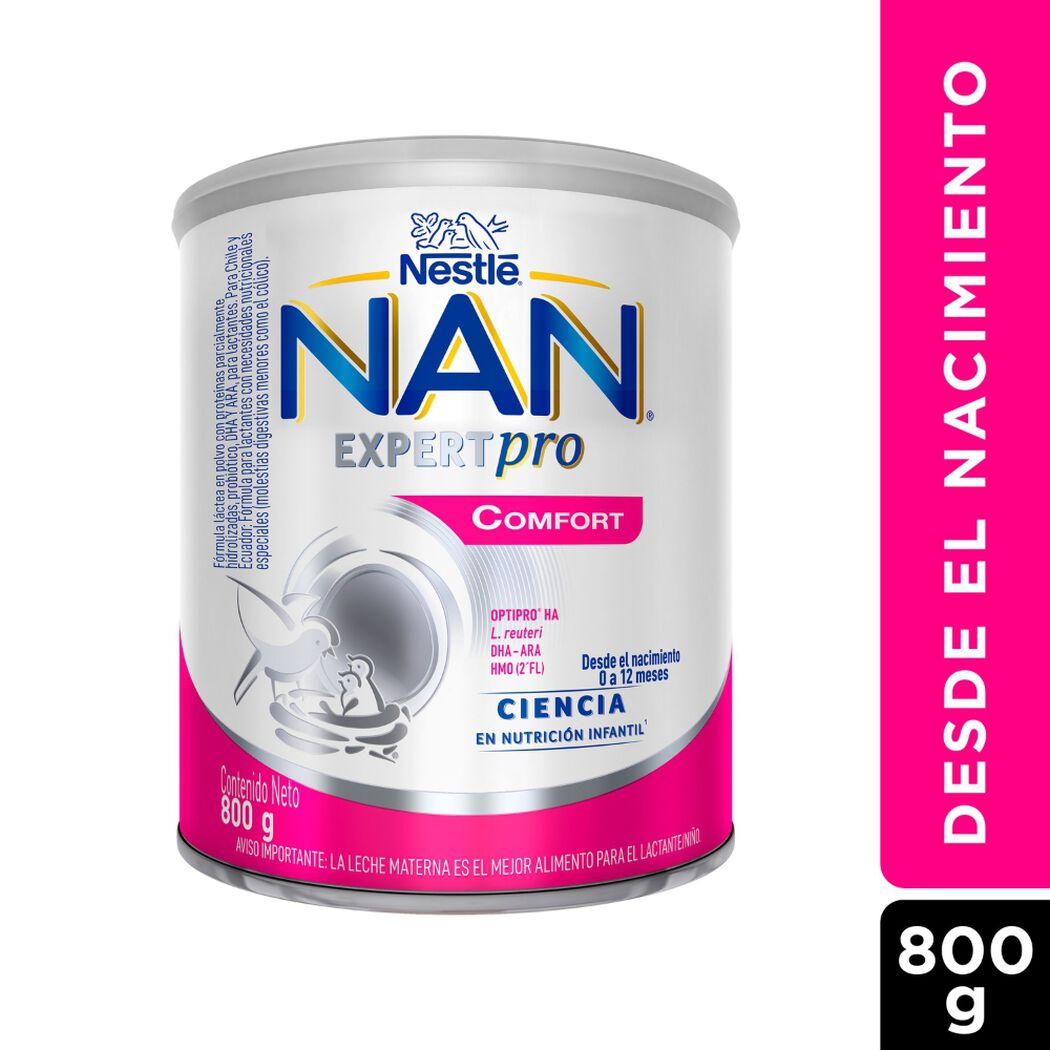 Fórmula Infantil Nan Expertpro Comfort Etapas 1 y 2 800 g, , large image number 0