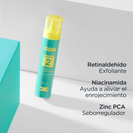 ISDIN Sérum con retinaldehído anti-imperfecciones Night Concentrate 27 ml  Acniben, , large image number 4