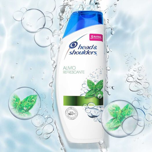 Head & Shoulders Shampoo Alivio Refrescante x 375 mL, , large image number 3