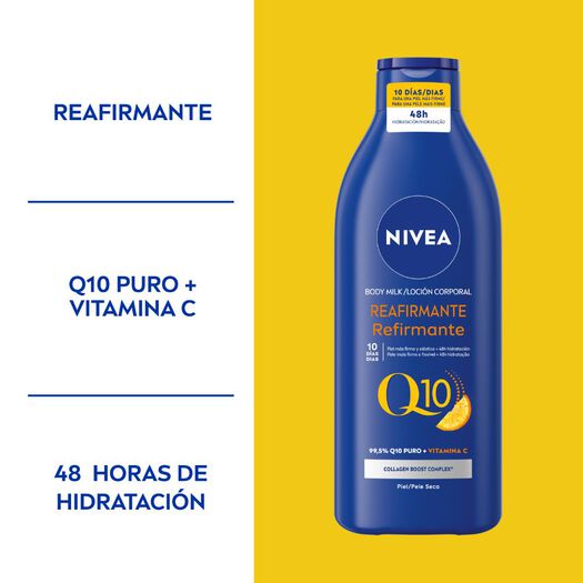 CREMA CORPORAL NIVEA REAFIRMANTE Q10+C PIEL EXTRA SECA 400ML, , large image number 1