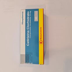 Cetirizina 10 mg x 30 Comprimidos Recubiertos HOSPIFARMA CHILE LTD