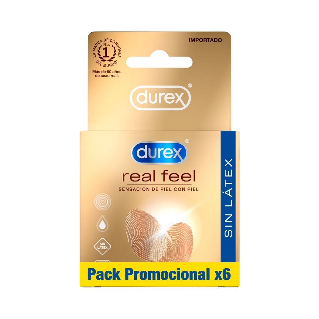 Preservativo Durex Real Feel 6Un, , large image number 4