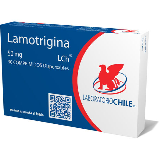Lamotrigina 50 mg x 30 Comprimidos Dispersables CHILE, , large image number 0