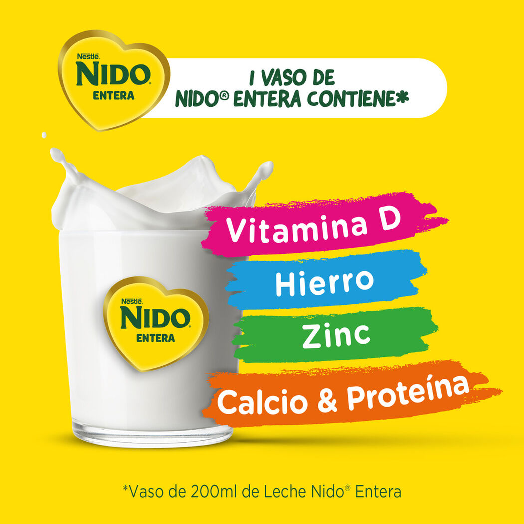 Leche en Polvo Nido Entera 800g , , large image number 1