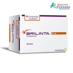 Brilinta 90 mg x 60 Comprimidos Recubiertos
