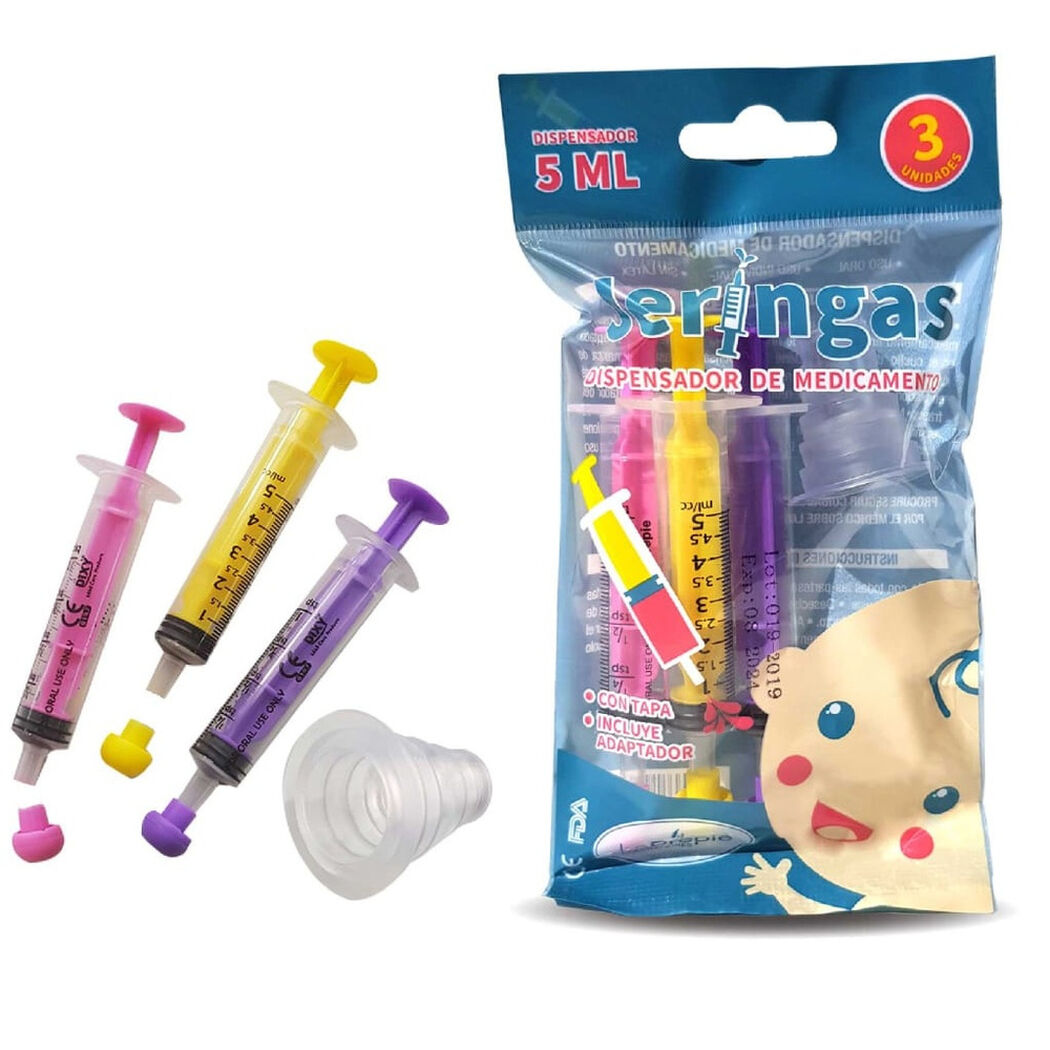 Jeringa Dispensandoras Medicamentos 5 Ml 3 Un, , large image number 2