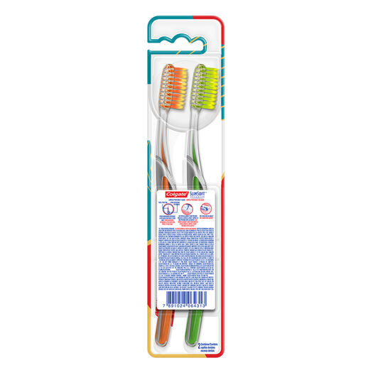 Cepillo de Dientes Colgate Slim Soft Advance Ultra Suave 2 un, , large image number 4