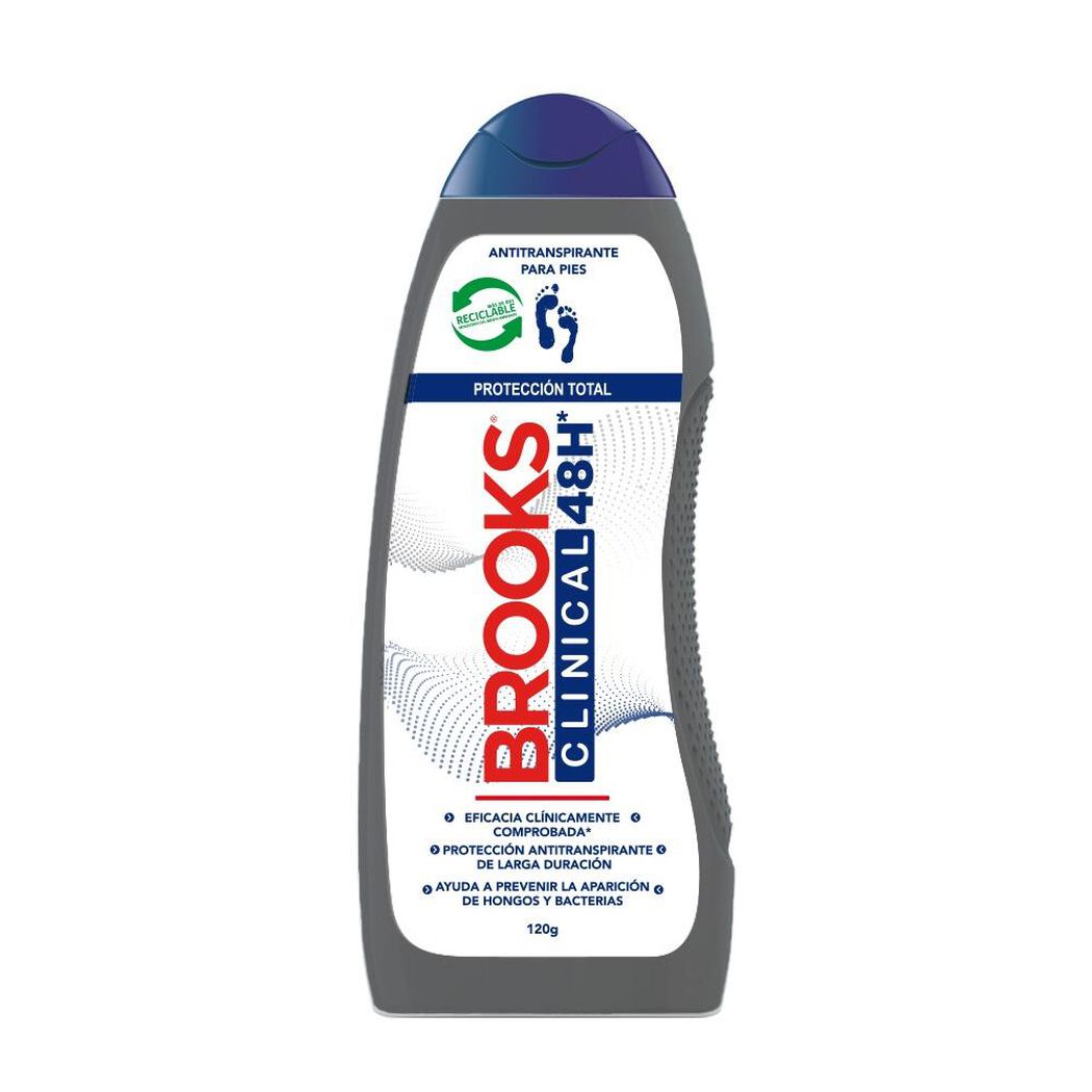 Talco Pies Brooks Clinical 48H 120 g, , large image number 0