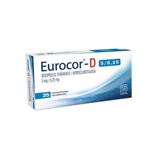 Eurocor-D 5 mg/6.25 mg x 35 Comprimidos Recubiertos, , large image number 0