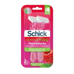 Máquina de Afeitar Schick Quattro 4 You Woman Raspberry 2 un