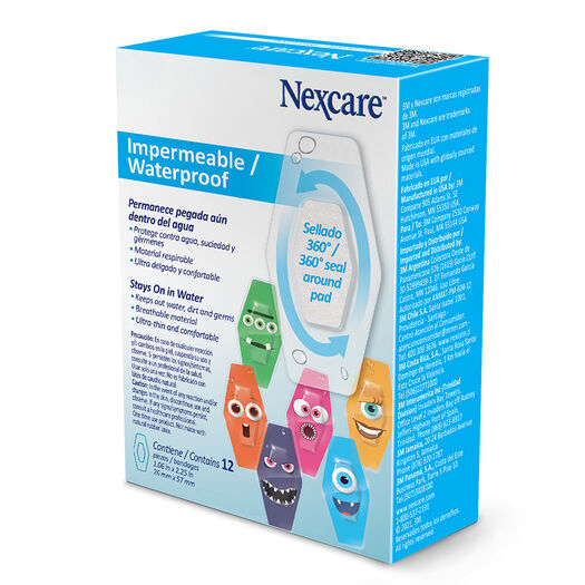 Parche Monstruos Impermeable 12 Und. Nexcare, , large image number 2