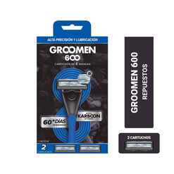 Máquina de Afeitar Groomen 600 2 Cartuchos 1 un