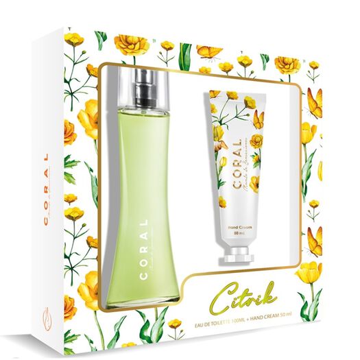 Citrik Coral Edt+Crema Para Manos 150Ml, , large image number 0