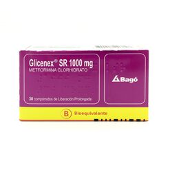 Glicenex SR 1000 mg x 30 Comprimidos de Liberación Prolongada