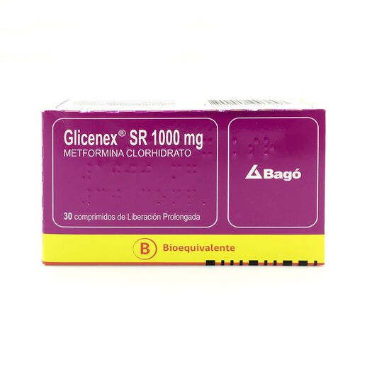 Glicenex SR 1000 mg x 30 Comprimidos de Liberación Prolongada, , large image number 0