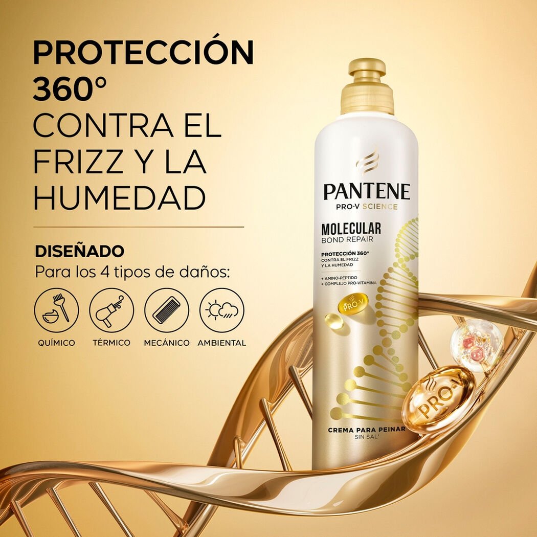 Crema para Peinar Pantene Molecular Bond Repair 300 ml, , large image number 2