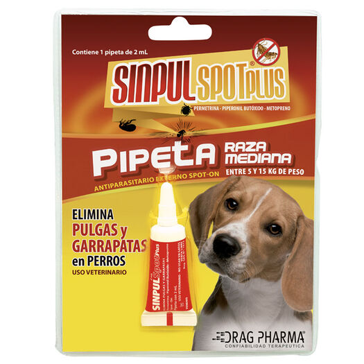 Vet. Sinpul Spot Plus Raza Mediana Pipeta 2 ml para Perros, , large image number 0