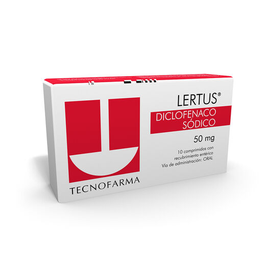 Lertus 50 mg x 10 Comprimidos con Recubrimiento Entérico, , large image number 0