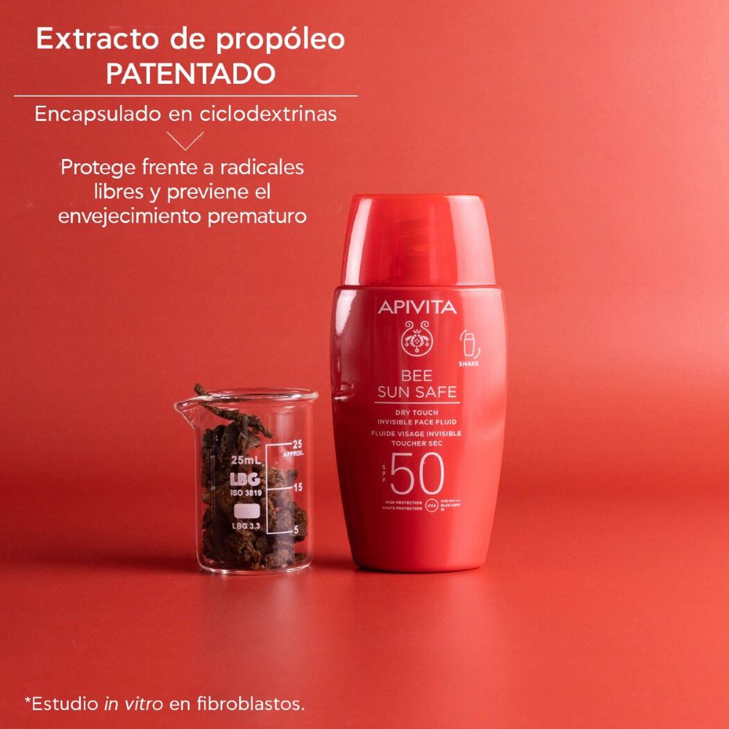 Protector Solar Apivita Bee Sun Safe Fluido Toque Seco SPF50 50 mL, , large image number 4