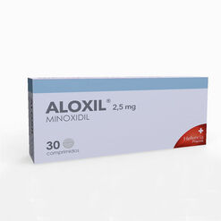 Aloxil Minoxidil 2,5mg 30 comprimidos