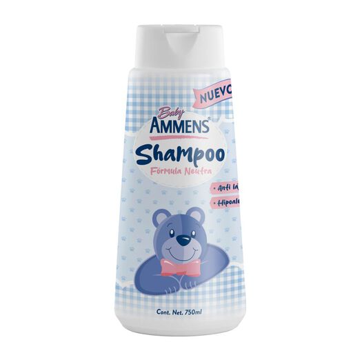 Shampoo Baby Ammens Botella Con Tapa Flip Top 750 Ml, , large image number 0