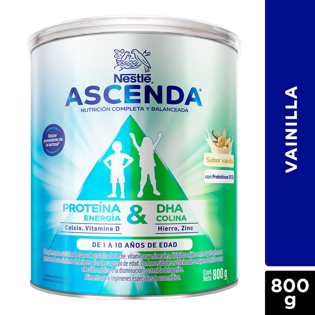 Complemento Nutricional Ascenda Vainilla 800 g, , large image number 0