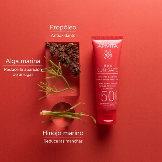 Crema Anti-edad y Anti-manchas SPF50 50ml Bee Sun Safe Apivita, , large image number 2