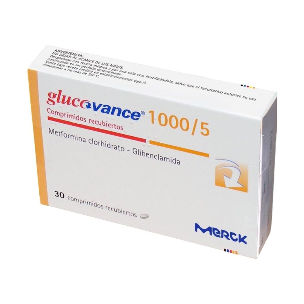 Glucovance 1000 mg/5 mg x 30 Comprimidos Recubiertos, , large image number 0