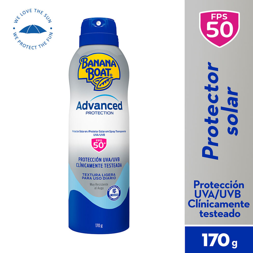Protector Solar Banana Boat Advance Protection Spray Ligero FPS 50 170 g, , large image number 0
