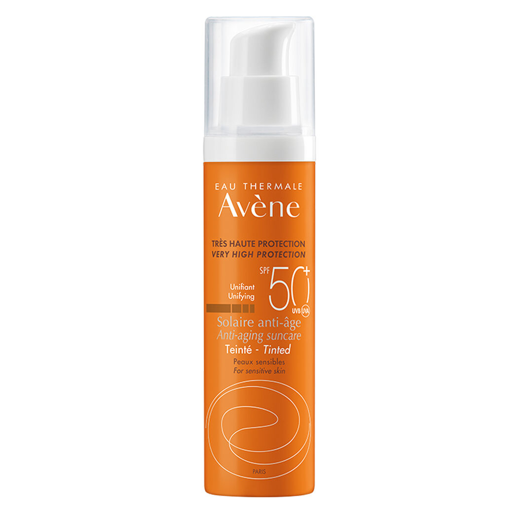 Protector Solar Avene Eau Thermale Fluido Solar Antiedad Con Color SPF50+ 50 mL, , large image number 0