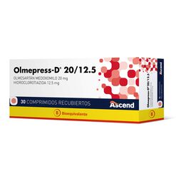 Olmepress-D 20/12,5 mg 30 Comprimidos Recubiertos