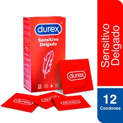 Durex Condones Sensitivo Delgado 12 unidades