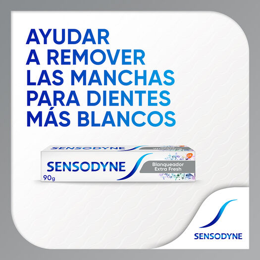Sensodyne Blanqueador Extra Fresh Crema Dental de uso diario para dientes sensibles, 90g, , large image number 3