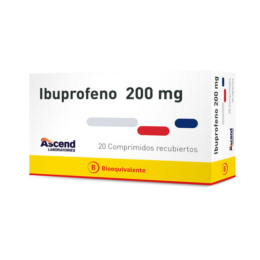 Ibuprofeno 200 mg x 20 Comprimidos Recubiertos, , large image number 0